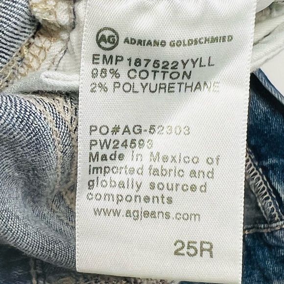 NWT AG Mari High-Rise Slim Straight in 22 Years Yellowbill Size 25 - Picture 6 of 14